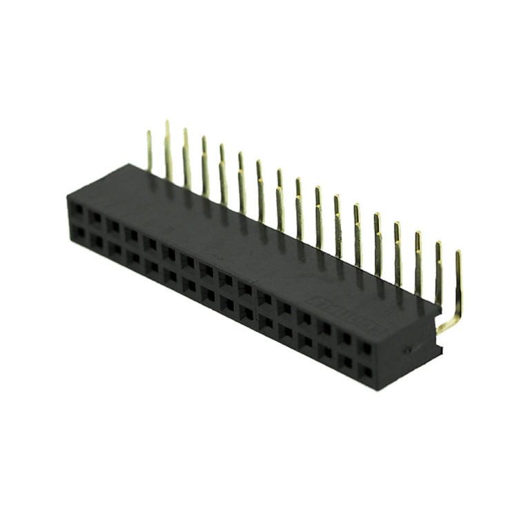 Raspberry Pi 2x20 Pin RA Socket - PlasmaDan Electronics