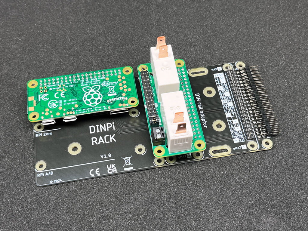 Mini Rack Raspberry Pi Zero DINPi RACK - PlasmaDan Electronics